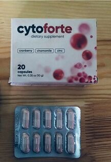 Treatment of cystitis with natural capsules Cyto Forte - review the result of the application